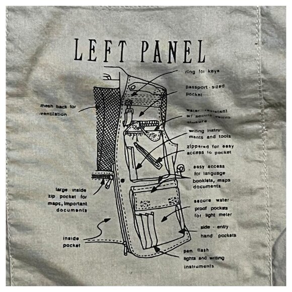 Banana Republic Men Safari Travel Vest Photographer Fishing Cargo 16+ Pockets L - Picture 14 of 16